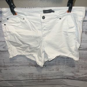 Torrid White Jean Shorts